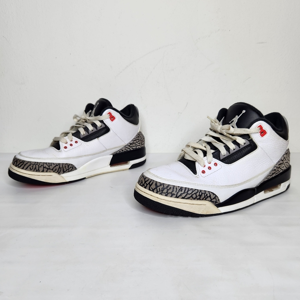 Nike Air Jordan 3 Retro Infrared Mens 9.5 Sneakers 136064-123 No Box Basketball